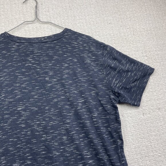 Projek Raw Pocket Tee Logo AOP Shirt Y2K Soft V-neck Men Sz L Navy Blue - Picture 13 of 15